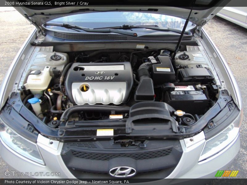  2008 Sonata GLS Engine - 2.4 Liter DOHC 16-Valve VVT 4 Cylinder