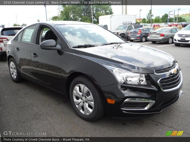 Black Granite Metallic / Jet Black/Medium Titanium 2016 Chevrolet Cruze Limited LS