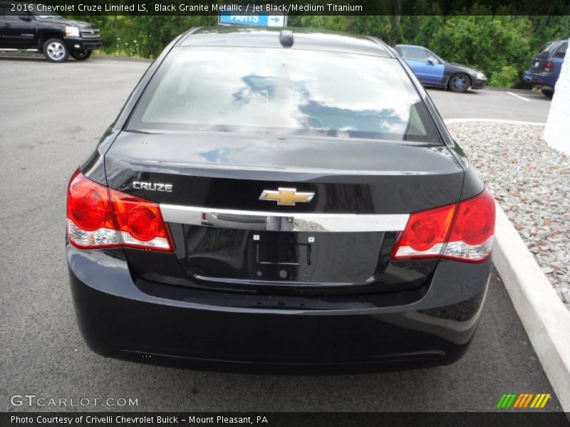 Black Granite Metallic / Jet Black/Medium Titanium 2016 Chevrolet Cruze Limited LS