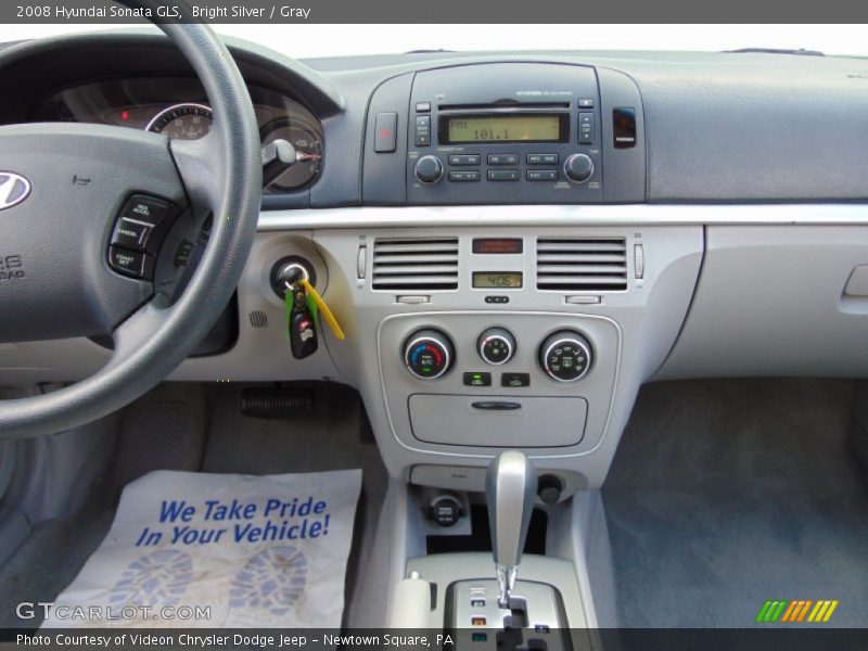 Bright Silver / Gray 2008 Hyundai Sonata GLS