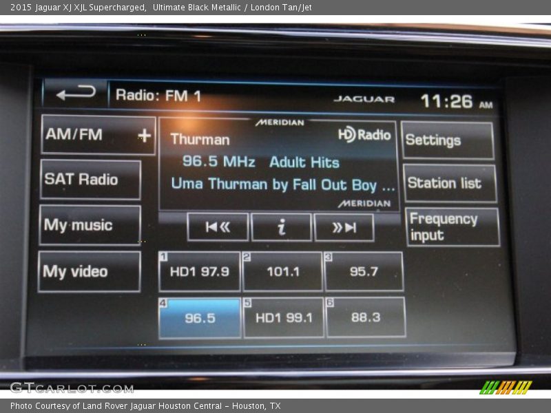 Ultimate Black Metallic / London Tan/Jet 2015 Jaguar XJ XJL Supercharged