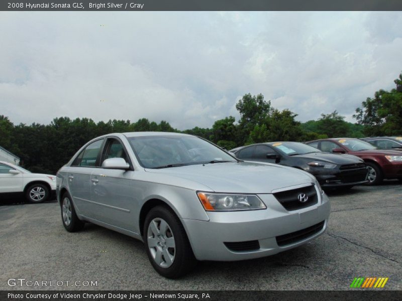 Bright Silver / Gray 2008 Hyundai Sonata GLS