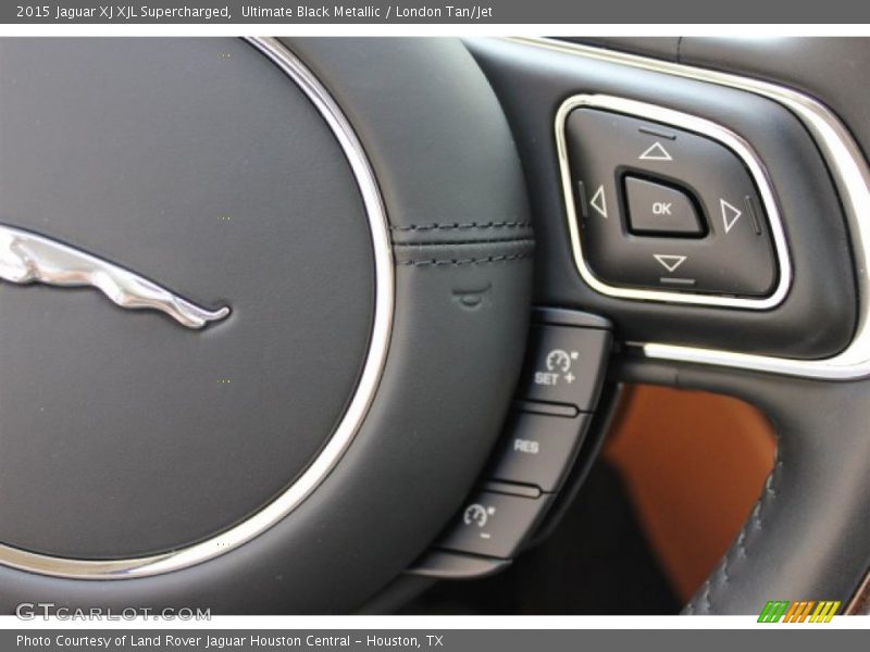 Ultimate Black Metallic / London Tan/Jet 2015 Jaguar XJ XJL Supercharged