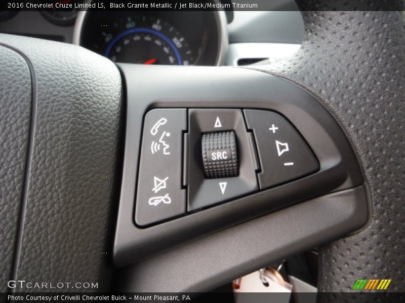Black Granite Metallic / Jet Black/Medium Titanium 2016 Chevrolet Cruze Limited LS