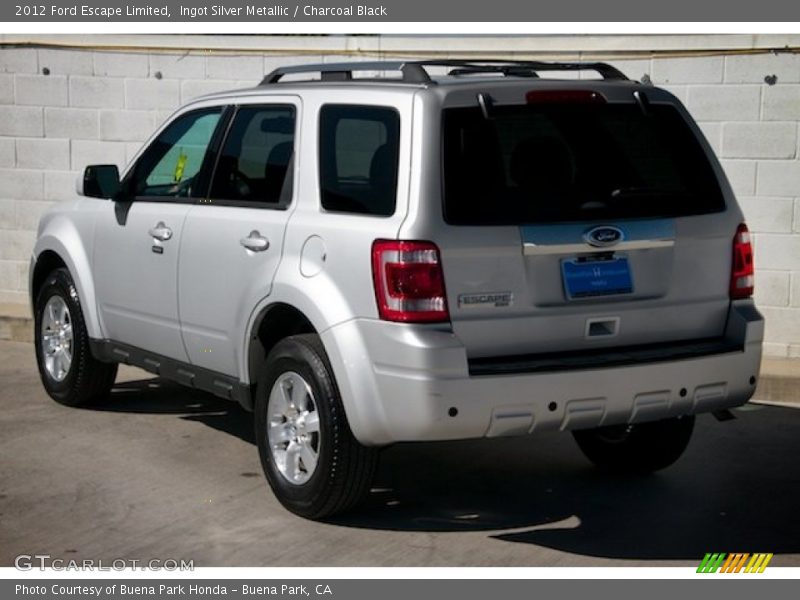 Ingot Silver Metallic / Charcoal Black 2012 Ford Escape Limited