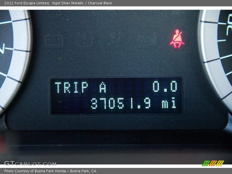 Ingot Silver Metallic / Charcoal Black 2012 Ford Escape Limited