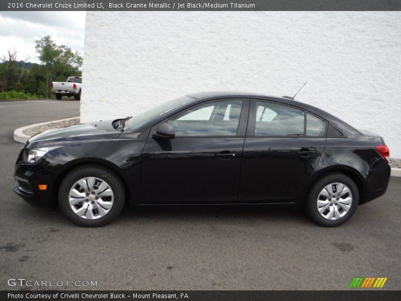 Black Granite Metallic / Jet Black/Medium Titanium 2016 Chevrolet Cruze Limited LS