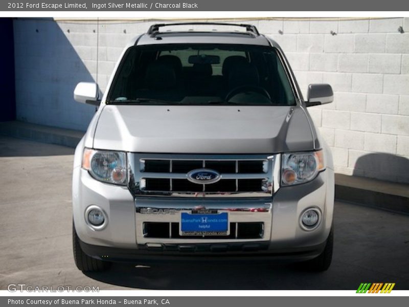 Ingot Silver Metallic / Charcoal Black 2012 Ford Escape Limited