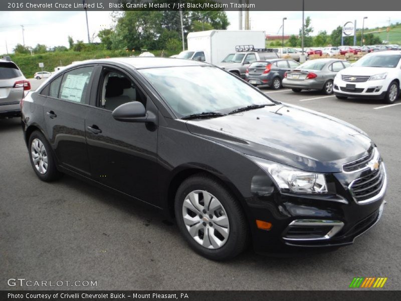 Black Granite Metallic / Jet Black/Medium Titanium 2016 Chevrolet Cruze Limited LS