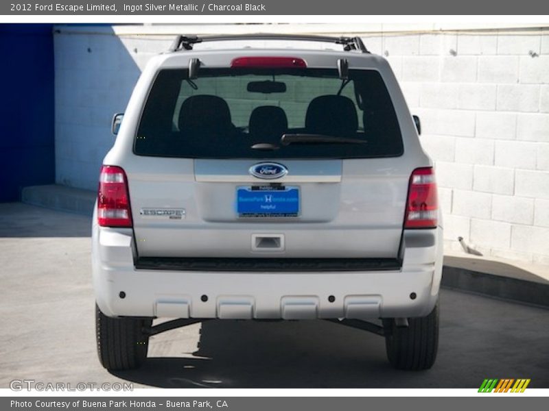 Ingot Silver Metallic / Charcoal Black 2012 Ford Escape Limited