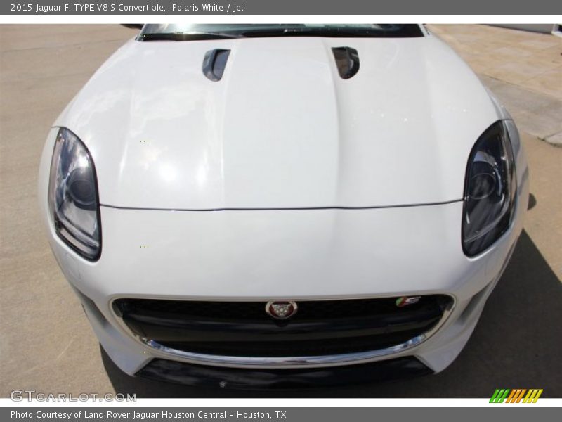 Polaris White / Jet 2015 Jaguar F-TYPE V8 S Convertible