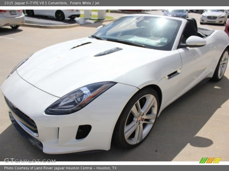 Polaris White / Jet 2015 Jaguar F-TYPE V8 S Convertible