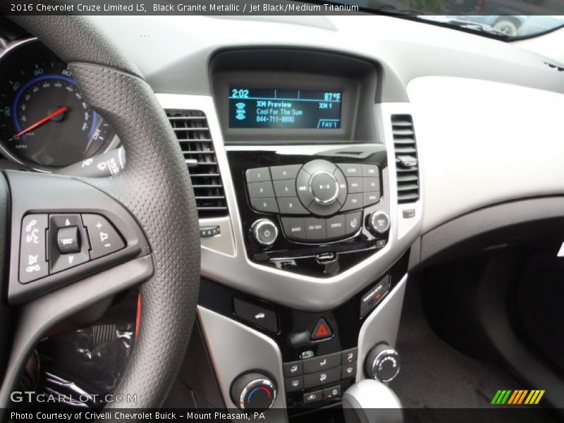 Black Granite Metallic / Jet Black/Medium Titanium 2016 Chevrolet Cruze Limited LS