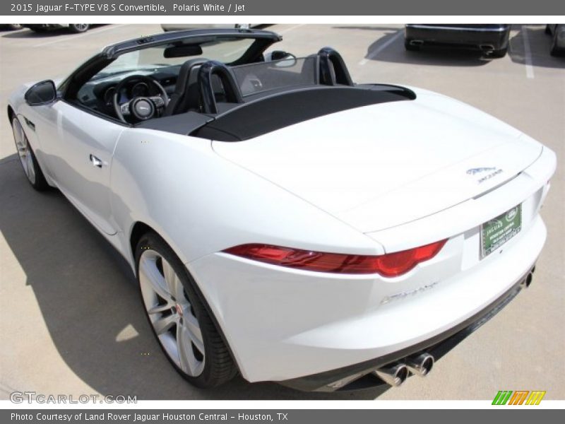 Polaris White / Jet 2015 Jaguar F-TYPE V8 S Convertible