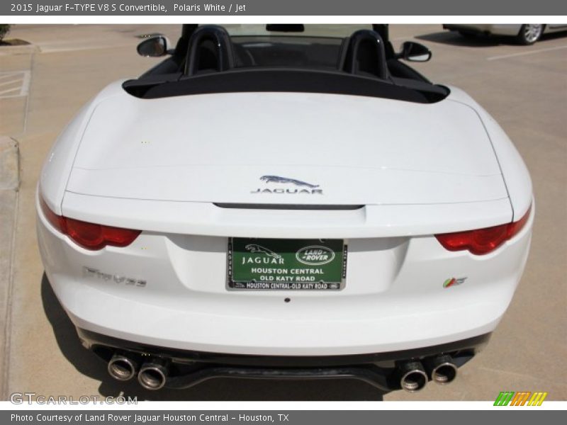 Polaris White / Jet 2015 Jaguar F-TYPE V8 S Convertible