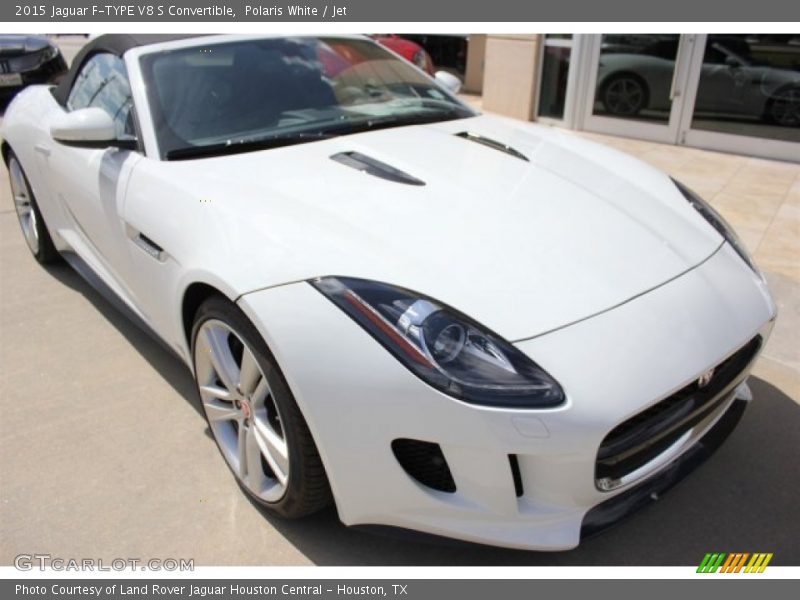 Polaris White / Jet 2015 Jaguar F-TYPE V8 S Convertible