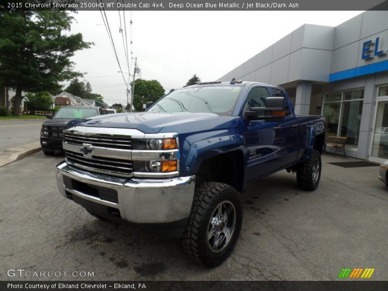 Deep Ocean Blue Metallic / Jet Black/Dark Ash 2015 Chevrolet Silverado 2500HD WT Double Cab 4x4