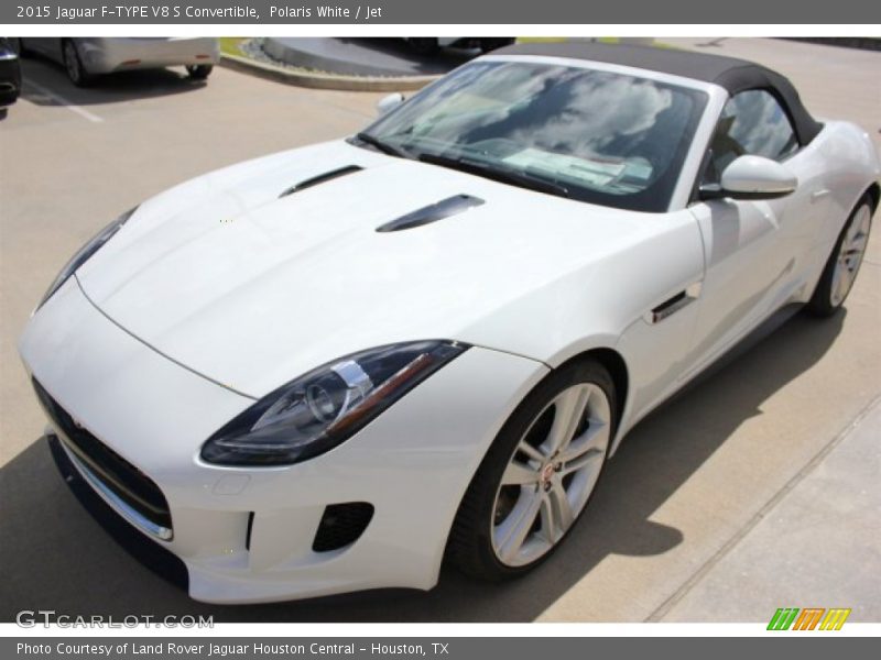Polaris White / Jet 2015 Jaguar F-TYPE V8 S Convertible