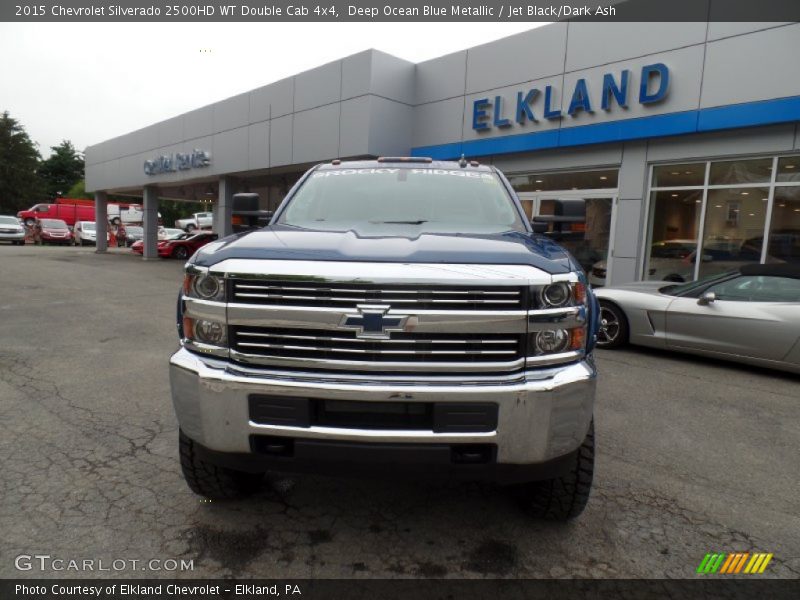 Deep Ocean Blue Metallic / Jet Black/Dark Ash 2015 Chevrolet Silverado 2500HD WT Double Cab 4x4