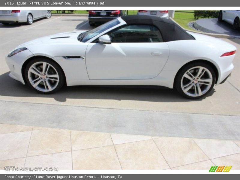 Polaris White / Jet 2015 Jaguar F-TYPE V8 S Convertible