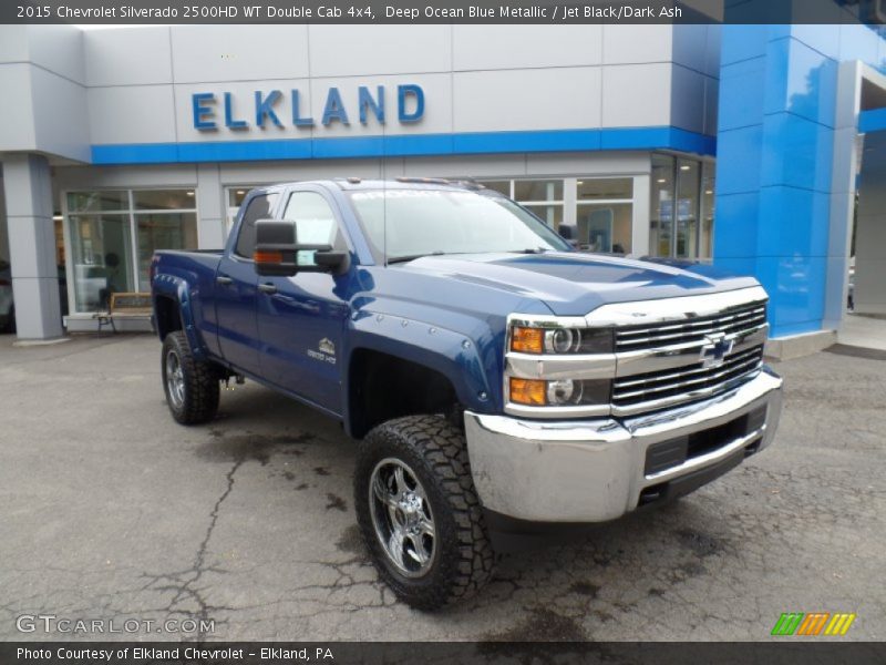 Deep Ocean Blue Metallic / Jet Black/Dark Ash 2015 Chevrolet Silverado 2500HD WT Double Cab 4x4