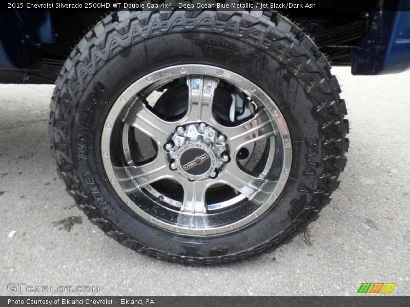 Deep Ocean Blue Metallic / Jet Black/Dark Ash 2015 Chevrolet Silverado 2500HD WT Double Cab 4x4