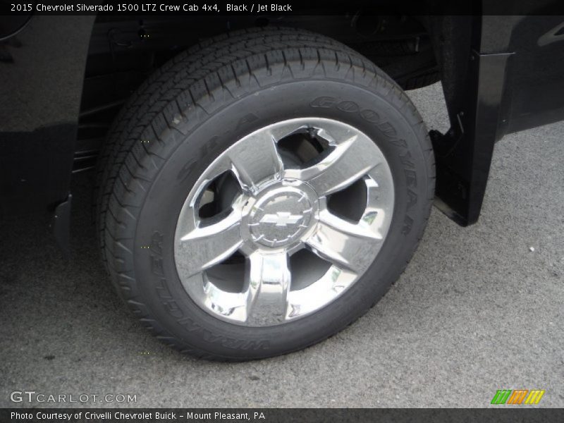 Black / Jet Black 2015 Chevrolet Silverado 1500 LTZ Crew Cab 4x4