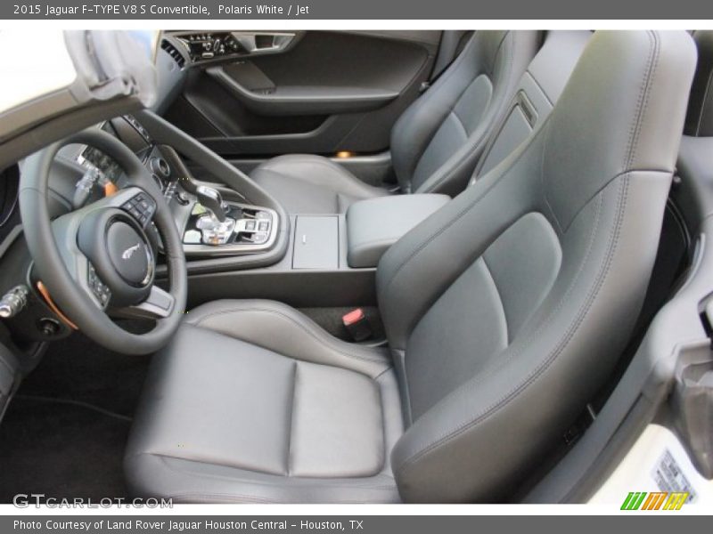 Polaris White / Jet 2015 Jaguar F-TYPE V8 S Convertible