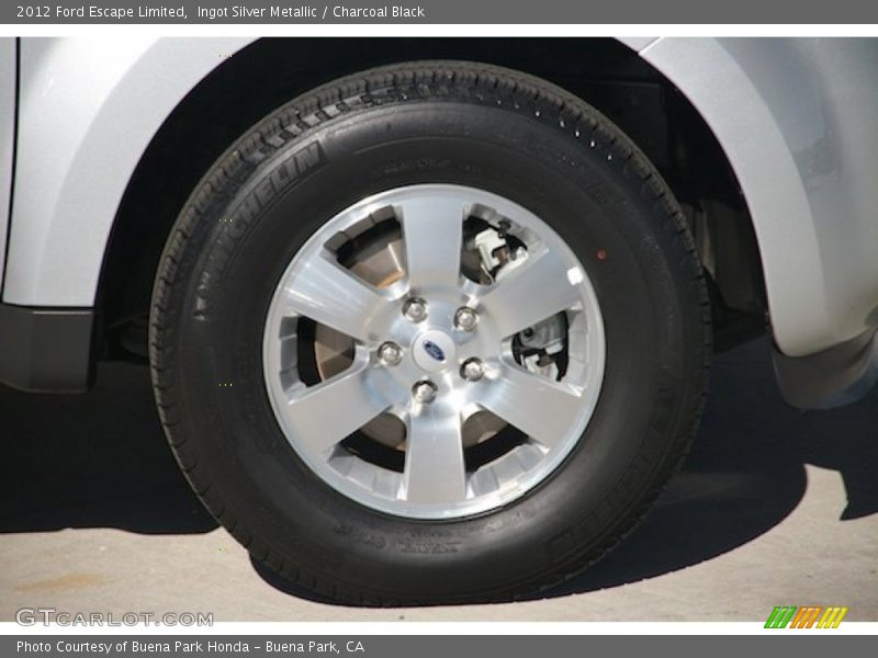 Ingot Silver Metallic / Charcoal Black 2012 Ford Escape Limited