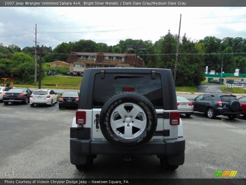 Bright Silver Metallic / Dark Slate Gray/Medium Slate Gray 2007 Jeep Wrangler Unlimited Sahara 4x4