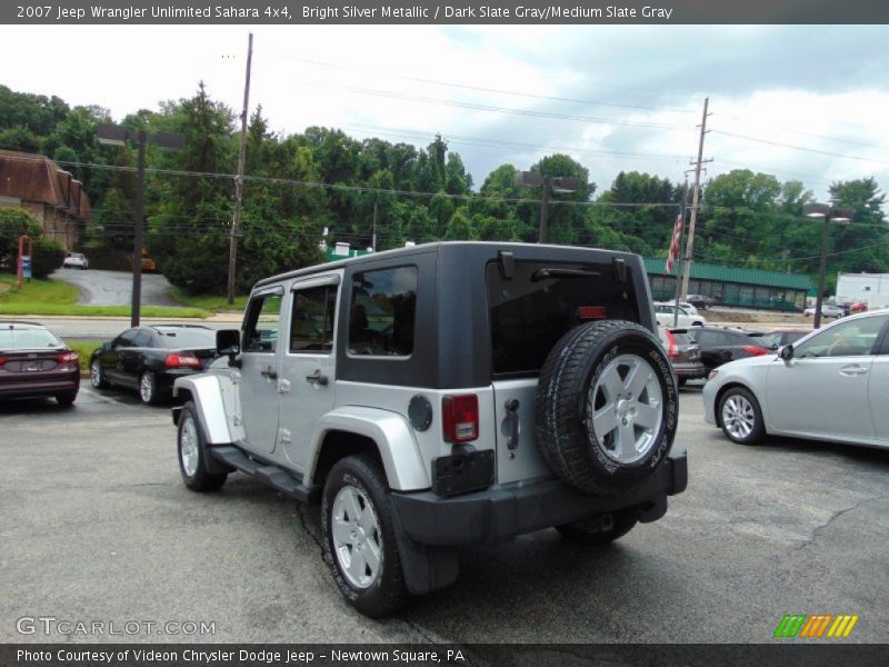 Bright Silver Metallic / Dark Slate Gray/Medium Slate Gray 2007 Jeep Wrangler Unlimited Sahara 4x4