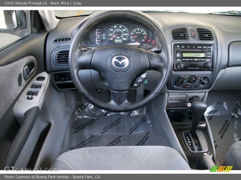 Black Mica / Gray 2003 Mazda Protege LX