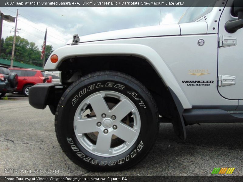 Bright Silver Metallic / Dark Slate Gray/Medium Slate Gray 2007 Jeep Wrangler Unlimited Sahara 4x4
