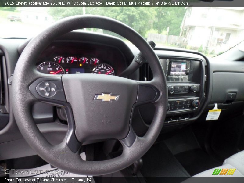 Deep Ocean Blue Metallic / Jet Black/Dark Ash 2015 Chevrolet Silverado 2500HD WT Double Cab 4x4