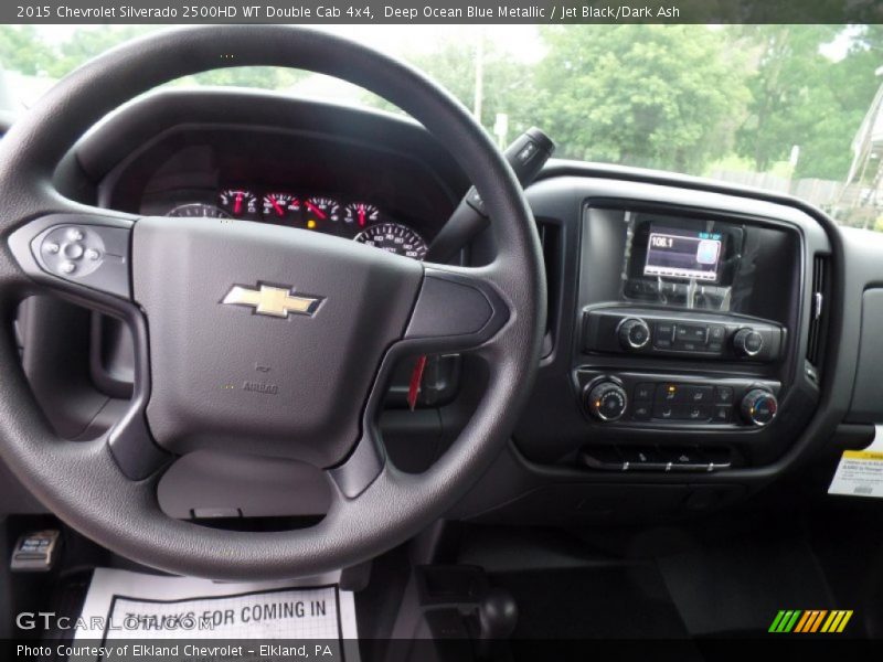 Deep Ocean Blue Metallic / Jet Black/Dark Ash 2015 Chevrolet Silverado 2500HD WT Double Cab 4x4