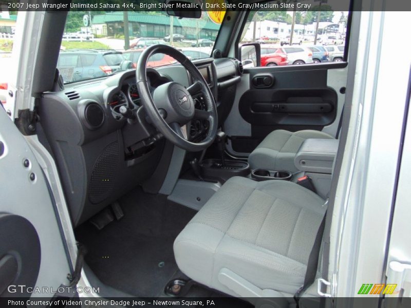 Bright Silver Metallic / Dark Slate Gray/Medium Slate Gray 2007 Jeep Wrangler Unlimited Sahara 4x4