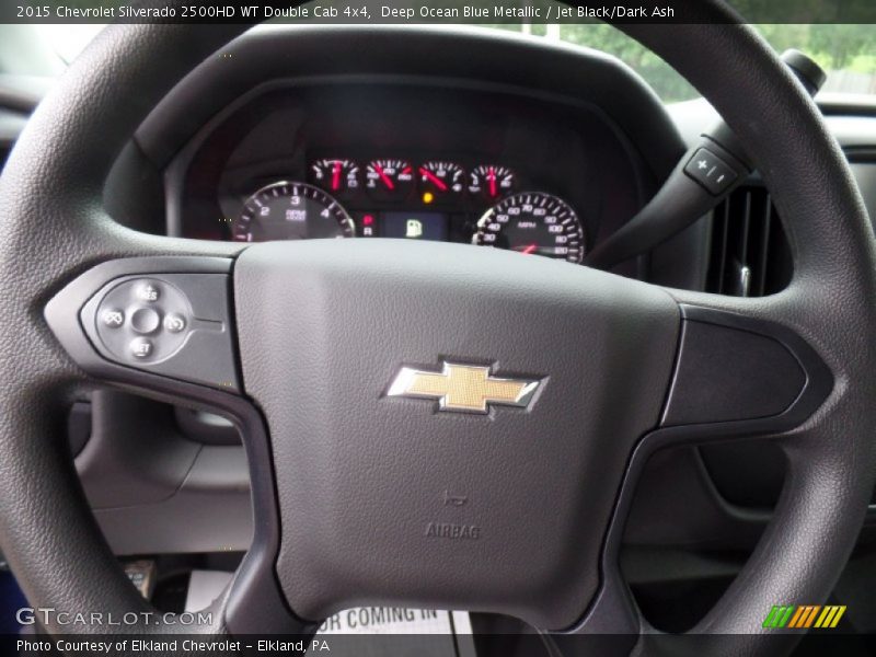 Deep Ocean Blue Metallic / Jet Black/Dark Ash 2015 Chevrolet Silverado 2500HD WT Double Cab 4x4