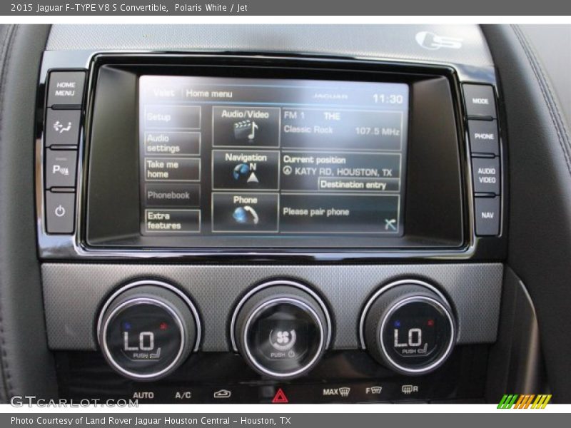 Polaris White / Jet 2015 Jaguar F-TYPE V8 S Convertible