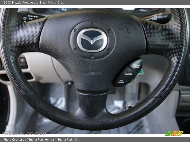 Black Mica / Gray 2003 Mazda Protege LX