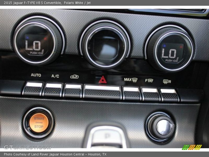 Controls of 2015 F-TYPE V8 S Convertible