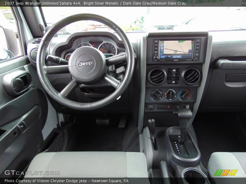 Bright Silver Metallic / Dark Slate Gray/Medium Slate Gray 2007 Jeep Wrangler Unlimited Sahara 4x4