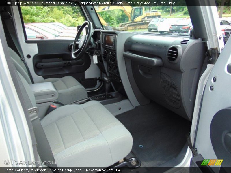 Bright Silver Metallic / Dark Slate Gray/Medium Slate Gray 2007 Jeep Wrangler Unlimited Sahara 4x4