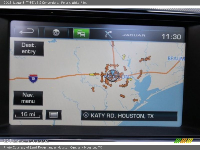 Navigation of 2015 F-TYPE V8 S Convertible