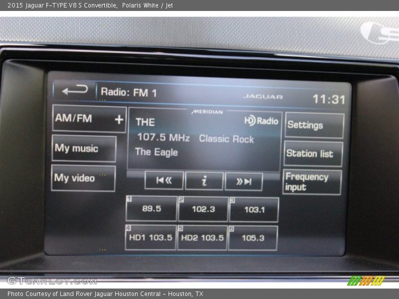 Polaris White / Jet 2015 Jaguar F-TYPE V8 S Convertible
