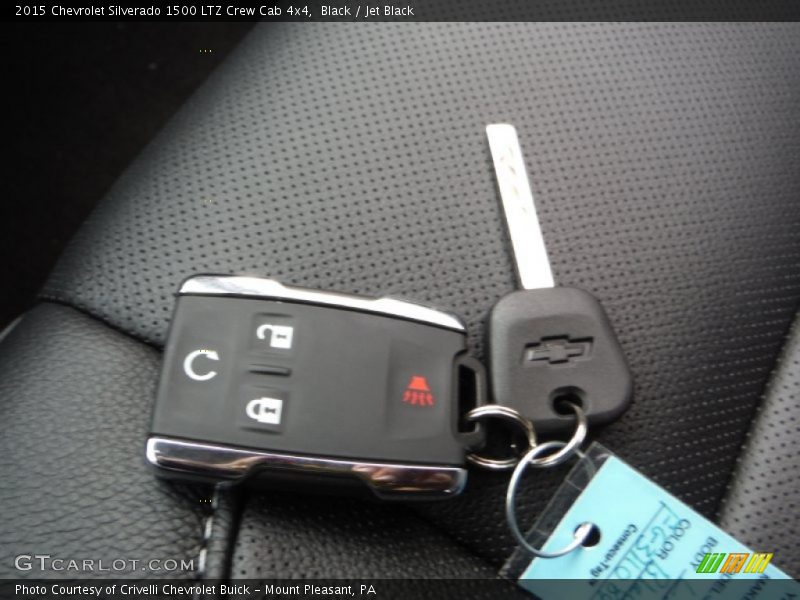 Black / Jet Black 2015 Chevrolet Silverado 1500 LTZ Crew Cab 4x4