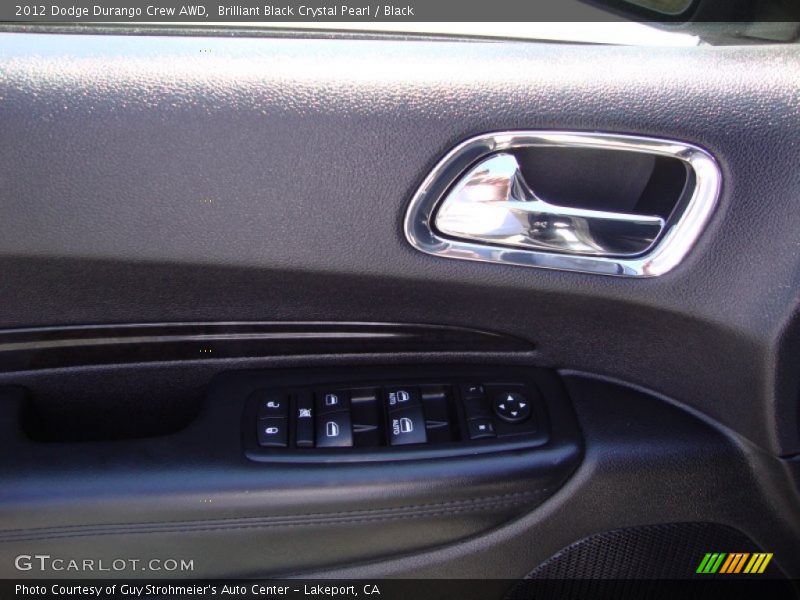 Brilliant Black Crystal Pearl / Black 2012 Dodge Durango Crew AWD