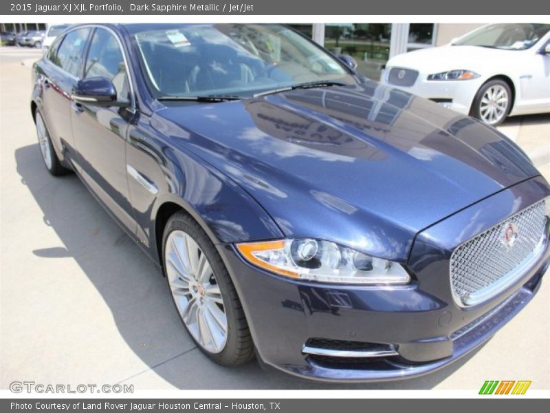 Dark Sapphire Metallic / Jet/Jet 2015 Jaguar XJ XJL Portfolio