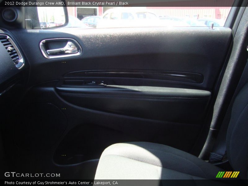 Brilliant Black Crystal Pearl / Black 2012 Dodge Durango Crew AWD