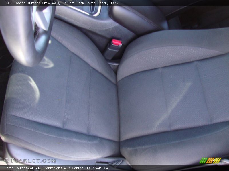 Brilliant Black Crystal Pearl / Black 2012 Dodge Durango Crew AWD