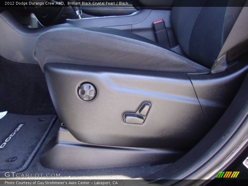 Brilliant Black Crystal Pearl / Black 2012 Dodge Durango Crew AWD